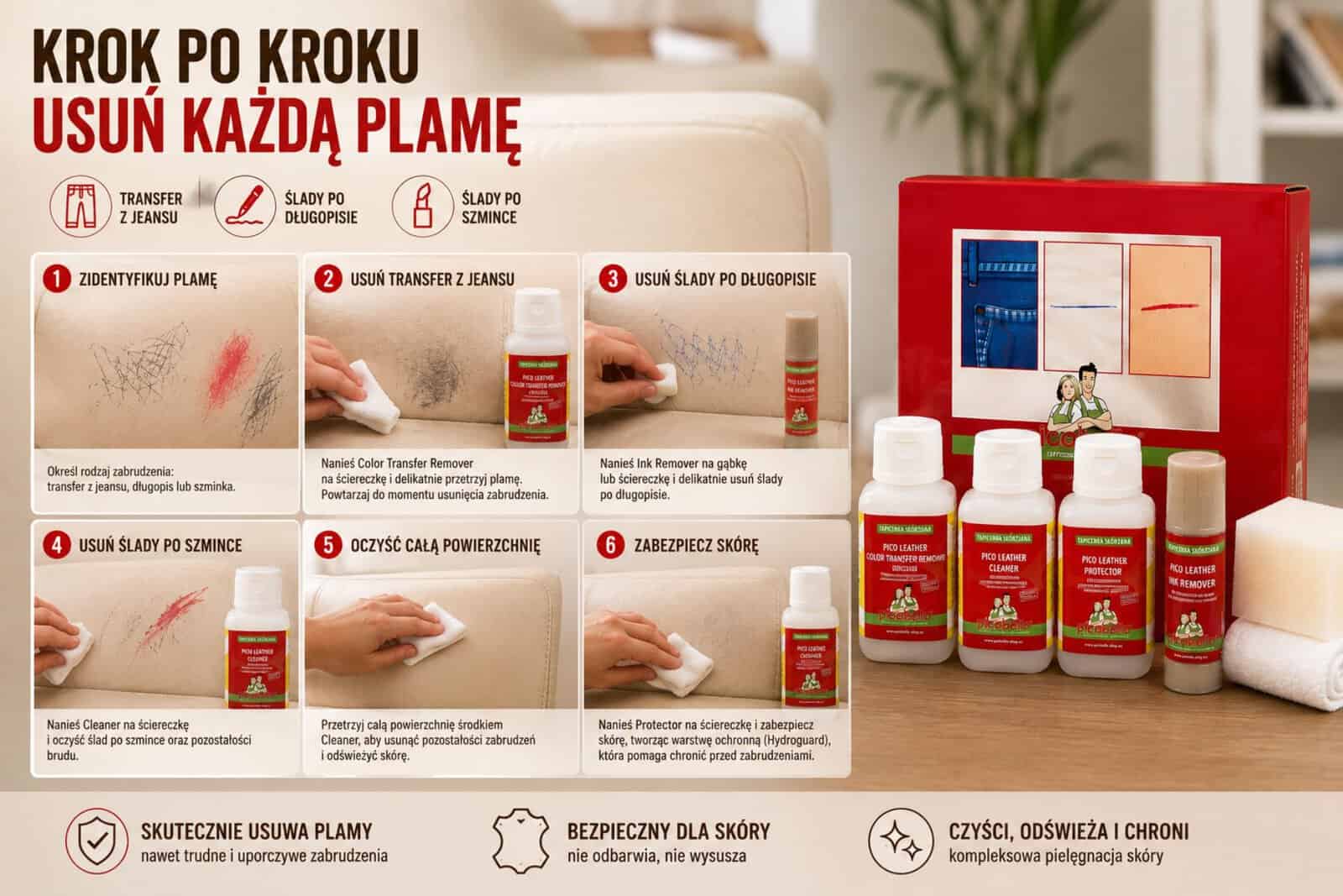 sos dla skór naturalnej - meble deko - PICO leather (