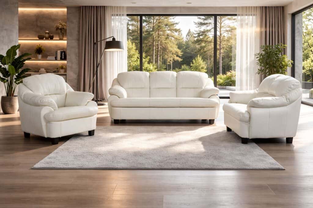 Model tajfun skóra naturalna komplet wypoczynkowy meble deko