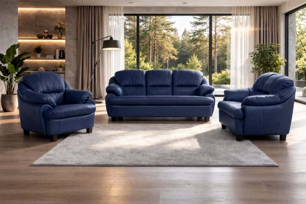 Model tajfun skóra naturalna komplet wypoczynkowy meble deko