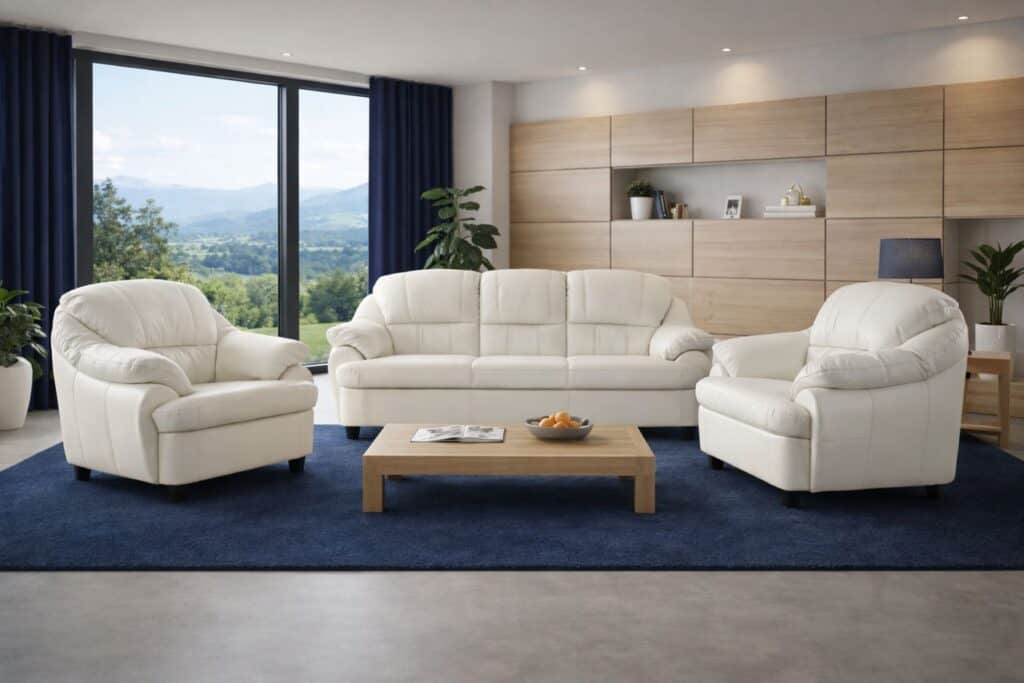 Model tajfun skóra naturalna komplet wypoczynkowy meble deko