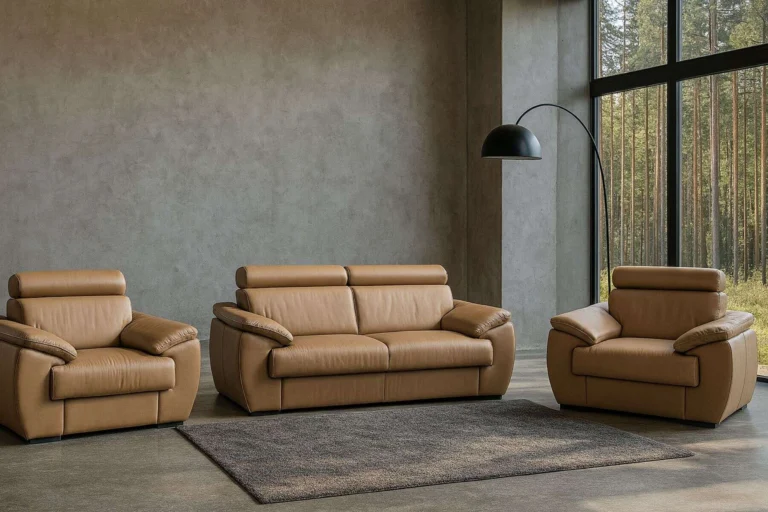 Komplet wypoczynkowy monaco II z możliwością wykonania na wymiar ze skóry naturalnej ze spaniem zalety i wady