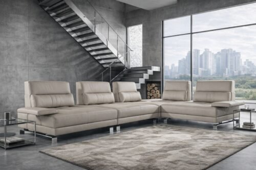 Narożnik skórzany czarny – meble skórzane DEKO