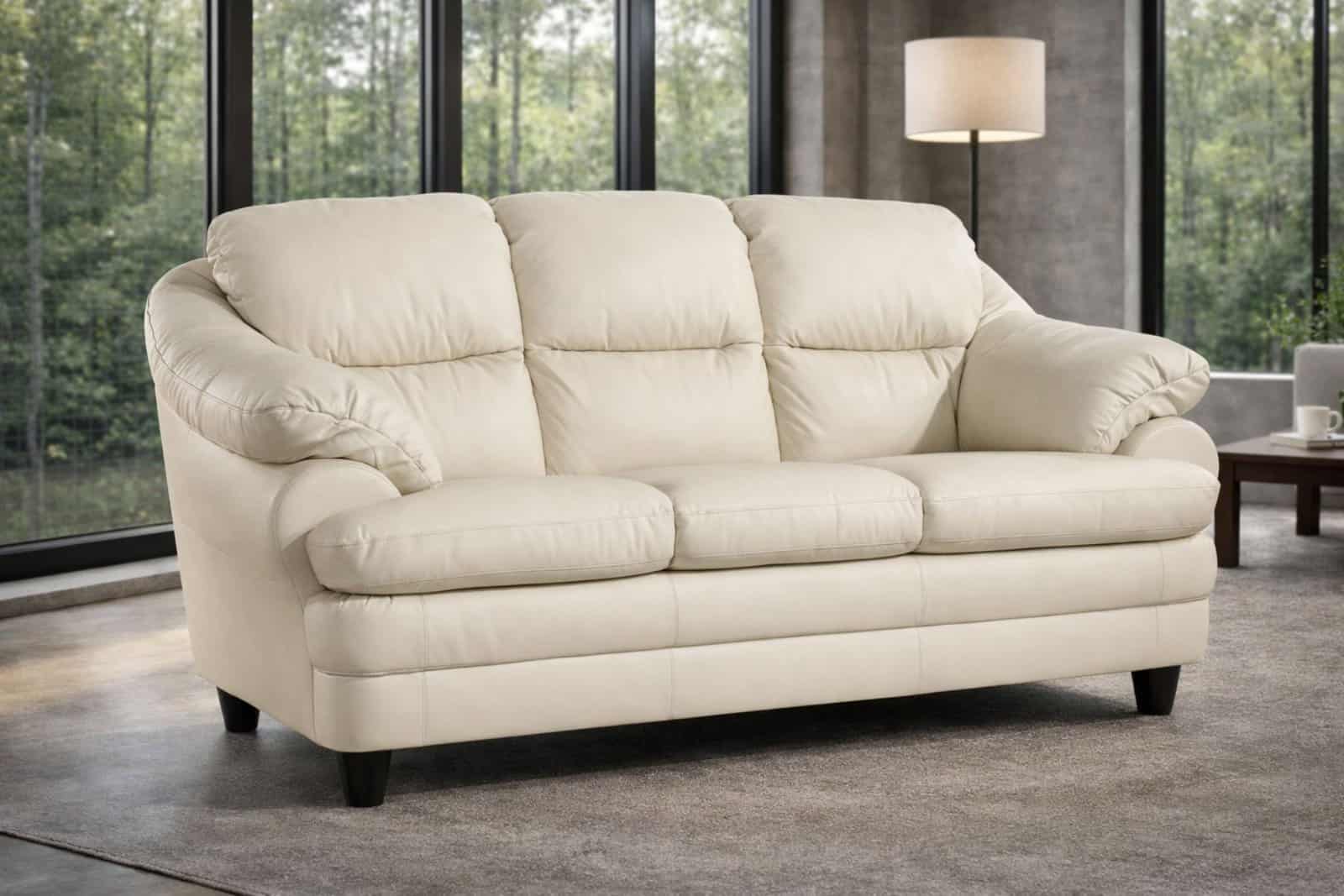 Model Puchacz, skóra naturalna lub tkanina, meble deko