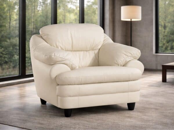 Model Puchacz, skóra naturalna lub tkanina, meble deko