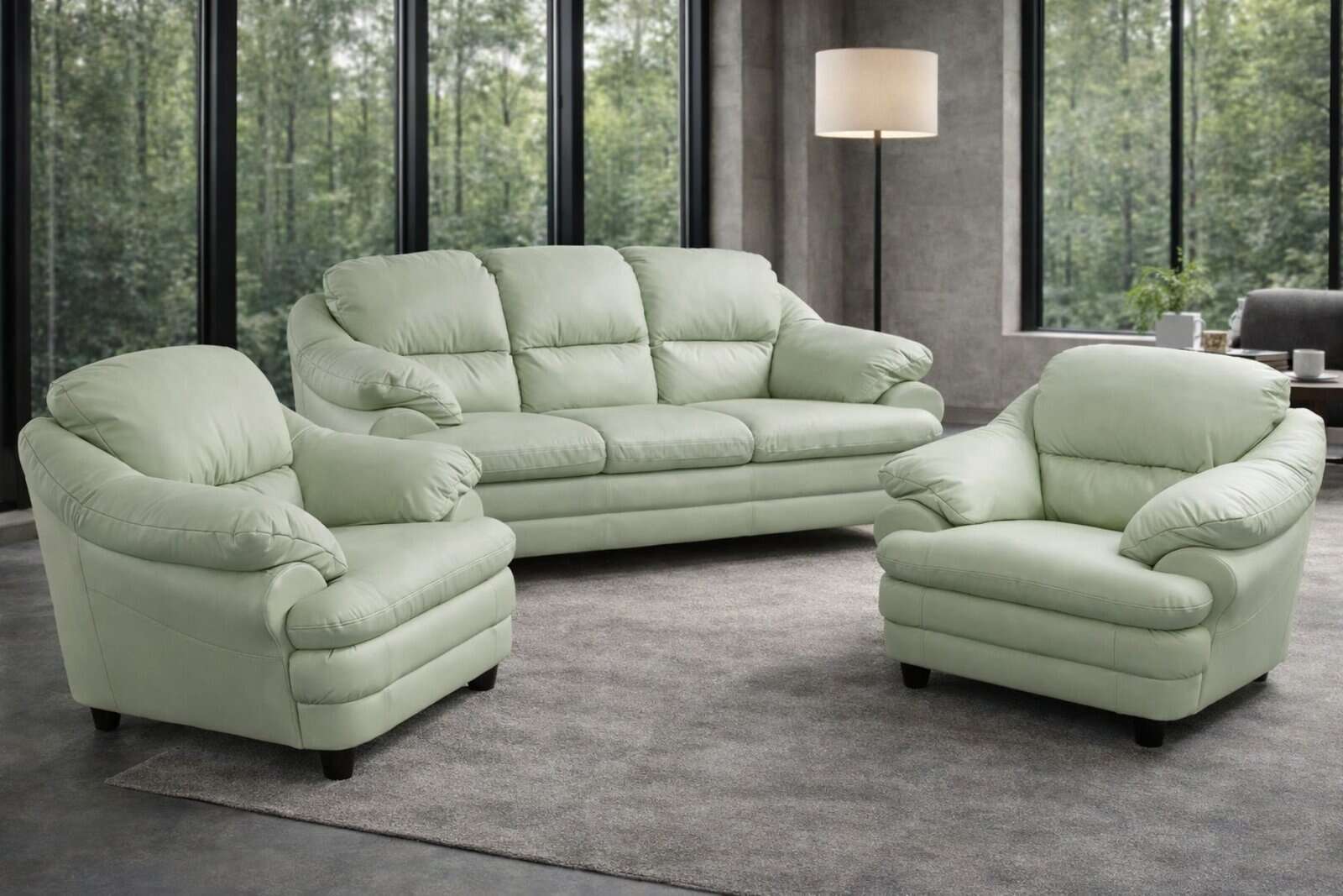 Model Puchacz, skóra naturalna lub tkanina, meble deko