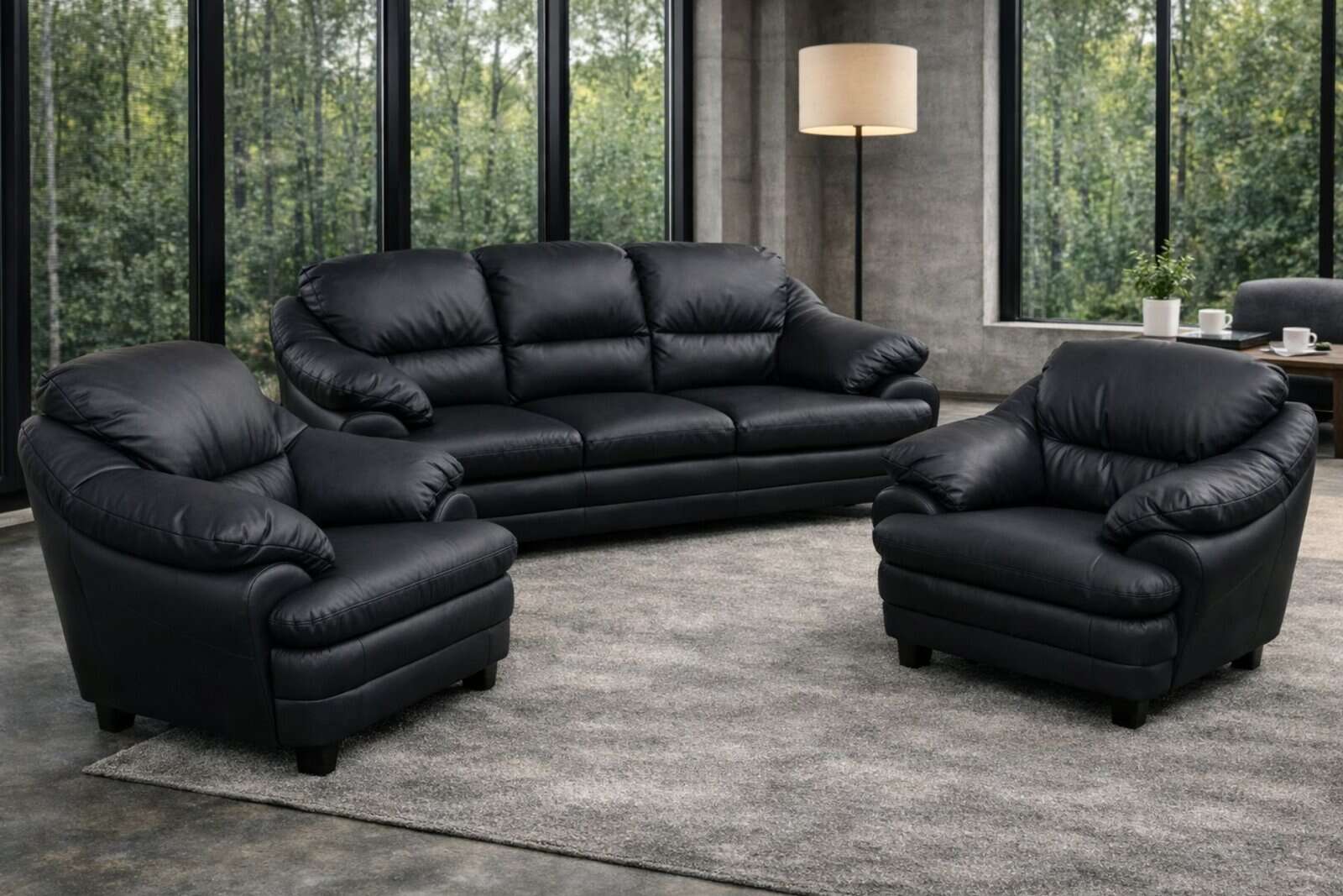 Model Puchacz, skóra naturalna lub tkanina, meble deko