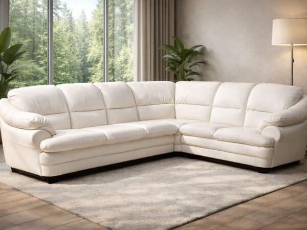 Narożnik Puchacz skóra naturalna 100% funkcja spania meble deko