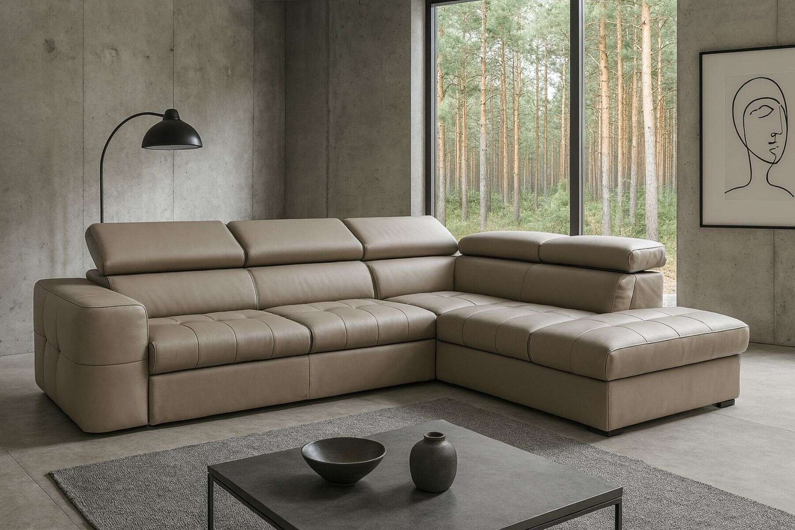 narożnik Malibu ze skóry meble deko