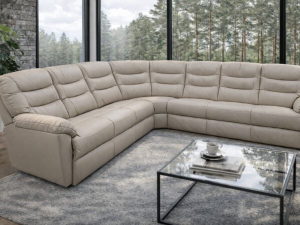 Narożnik Montana II Montana II narożnik w skórze naturalnej +funkcja spania oraz relaksu Meble Deko