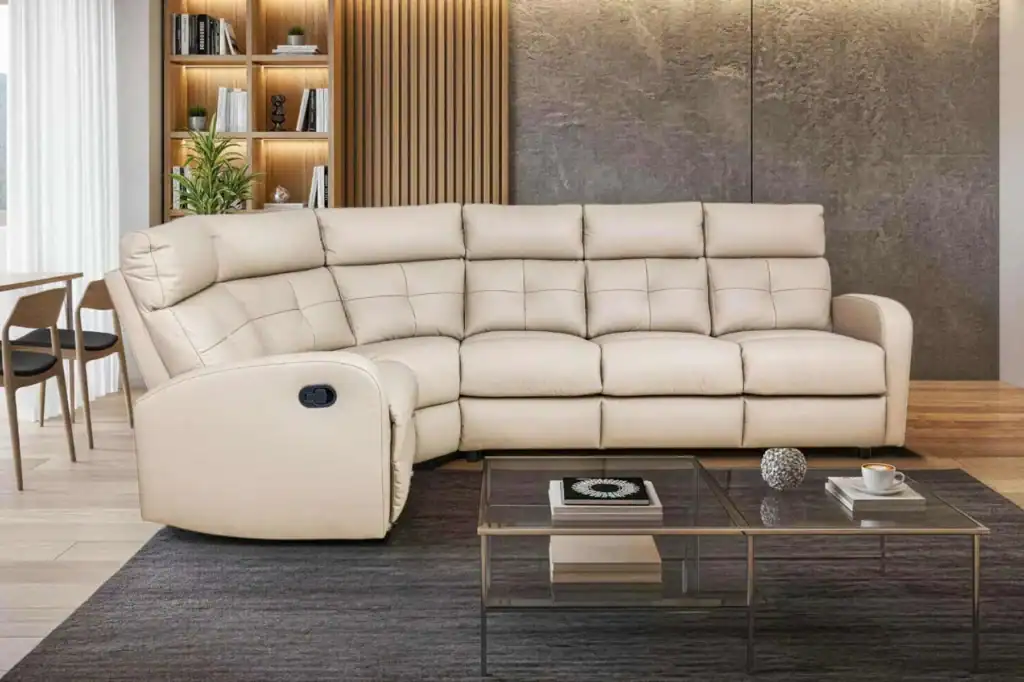 Narożnik vivo ze skóry Meble deko funkcja relaks funkcja spania