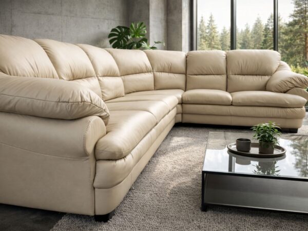 Puchacz Narożnik Puchacz skóra 100% naturalna włoska bydlęca