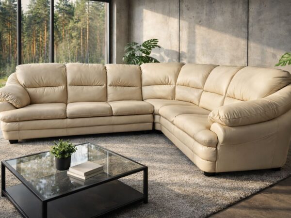 Narożnik Puchacz skóra 100% naturalna włoska bydlęca