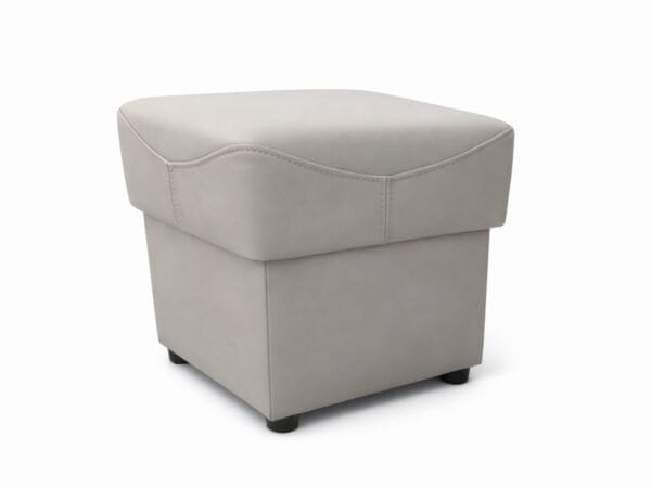 Pufa 40x40 otwierana jasny szary