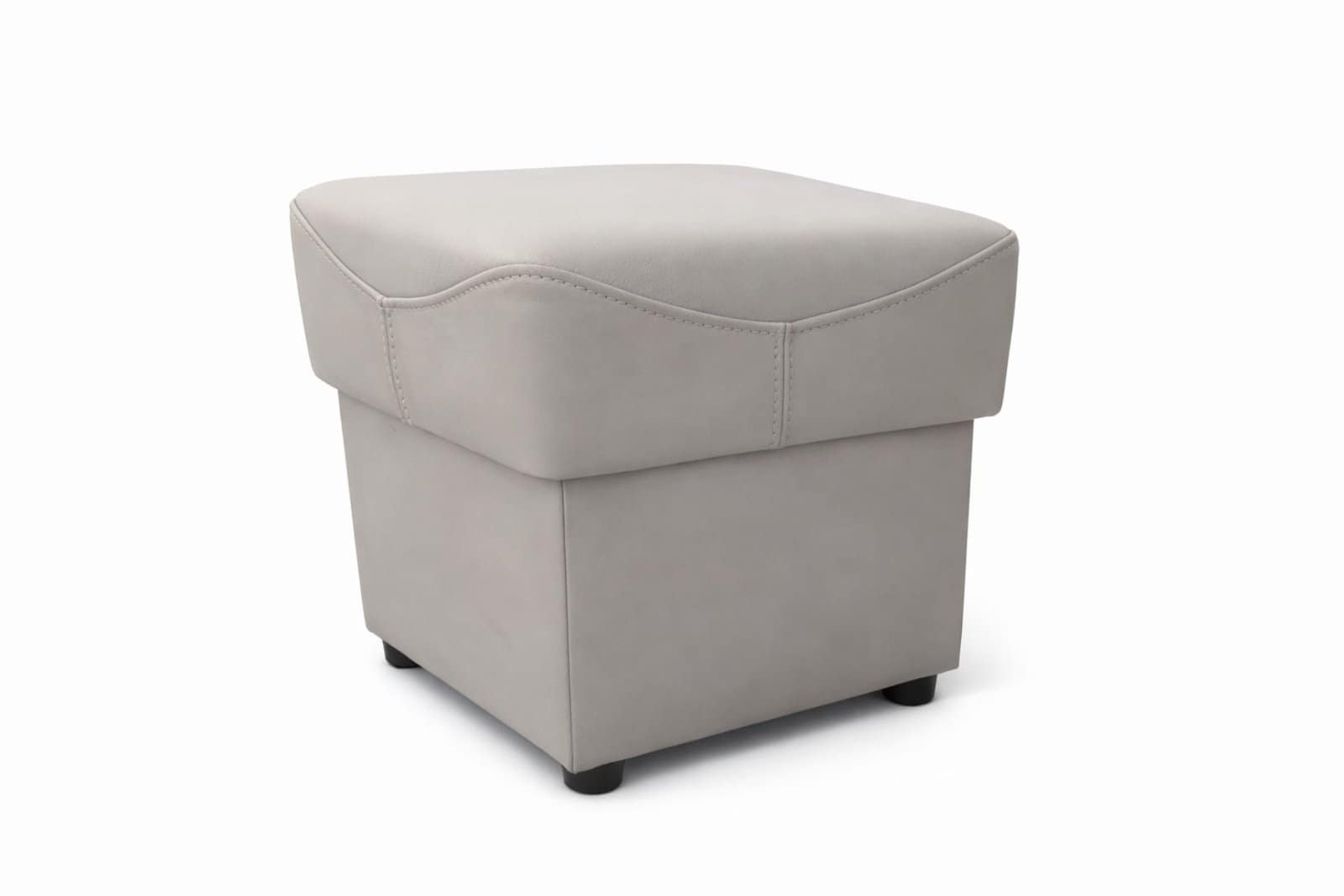 Pufa 40x40 otwierana jasny szary