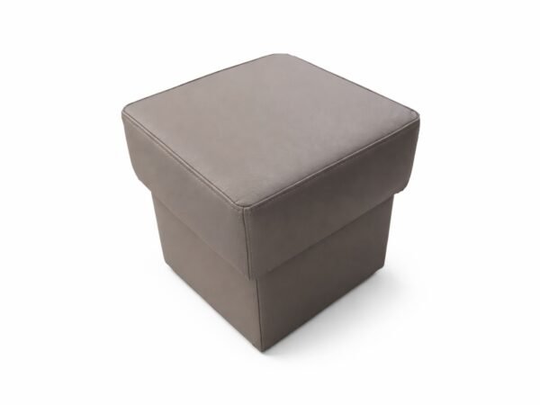 Pufa 40cm x 40cm, jasny szary