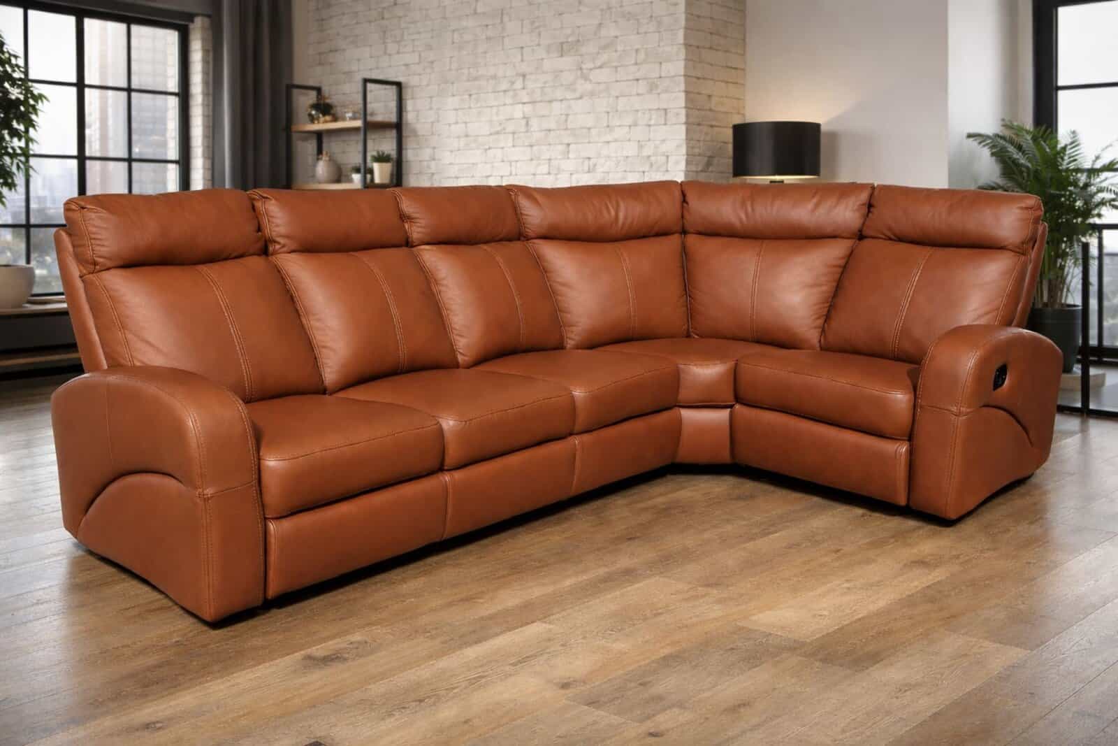 Narożnik Aston skóra naturalna 100% toledo Meble DEKO