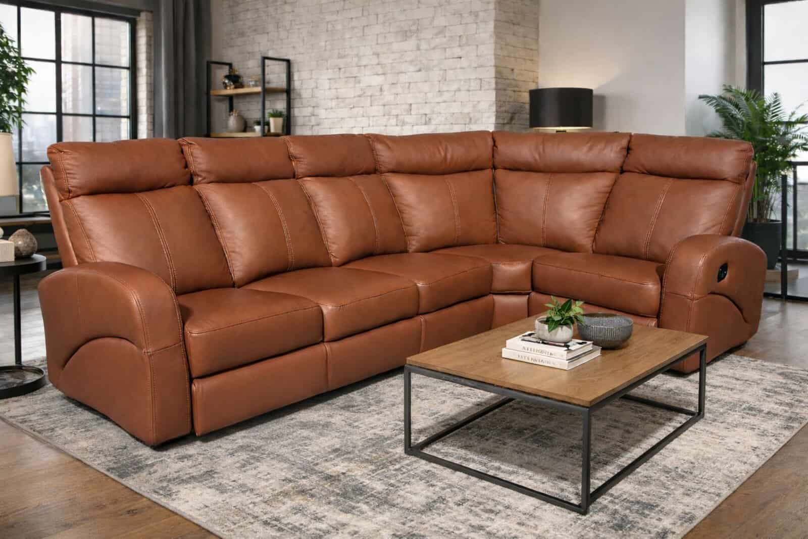 Narożnik Aston skóra naturalna 100% toledo Meble DEKO