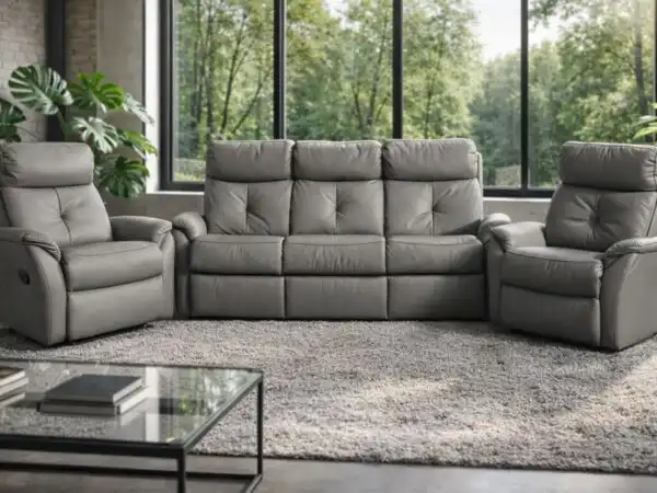 Lima Komplet Lima, fotele z funkcją relax oraz sofa z funkcją spania