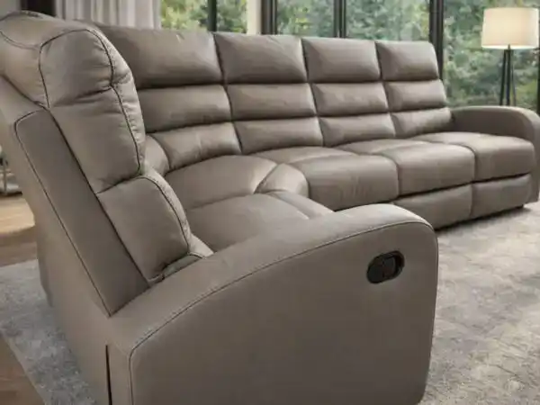 Otto Narożnik Otto, skóra +eko, funkcja spania oraz funkcja relax manualna