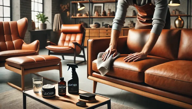 jak dbać o meble skórzane