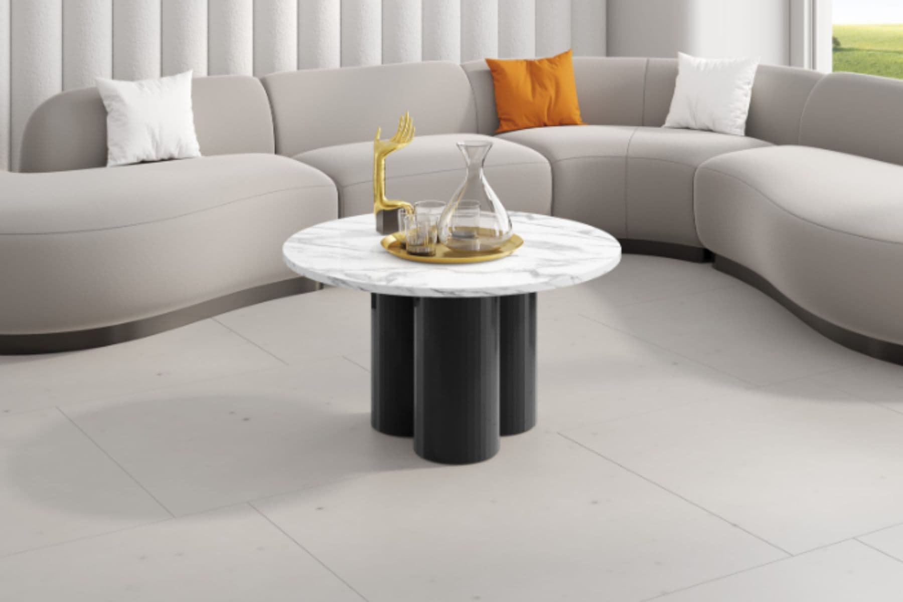 Okrągła ława Raveo Mini nowoczesny design kolorystyka do wyboru Deko Meble