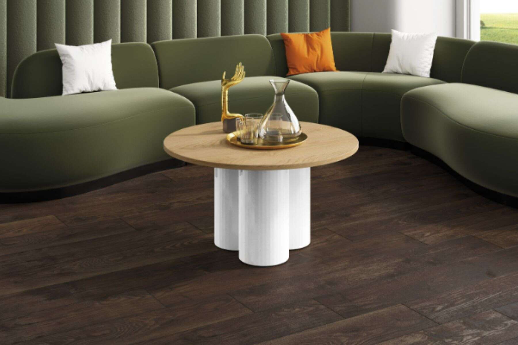 Okrągła ława Raveo Mini nowoczesny design kolorystyka do wyboru Deko Meble