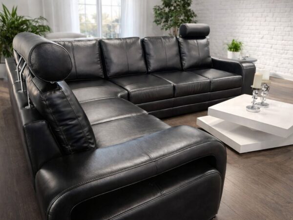 Enzo Reda (2) narożnik Enzo reda czarny połysk elegancki bez funkcji