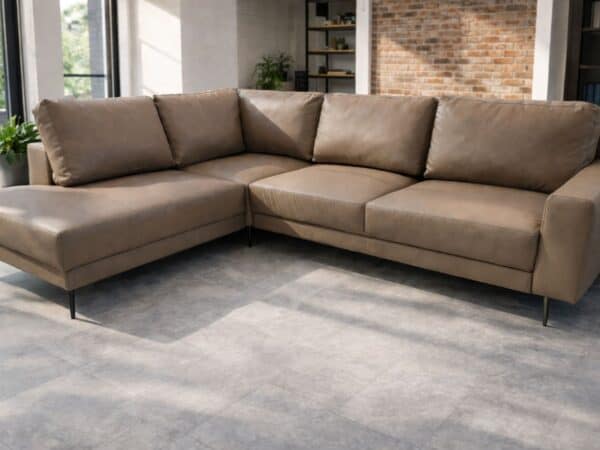 Narożnik Cloud nowoczesny na nóżkach bez funkcji skóra + eko meble DEKO