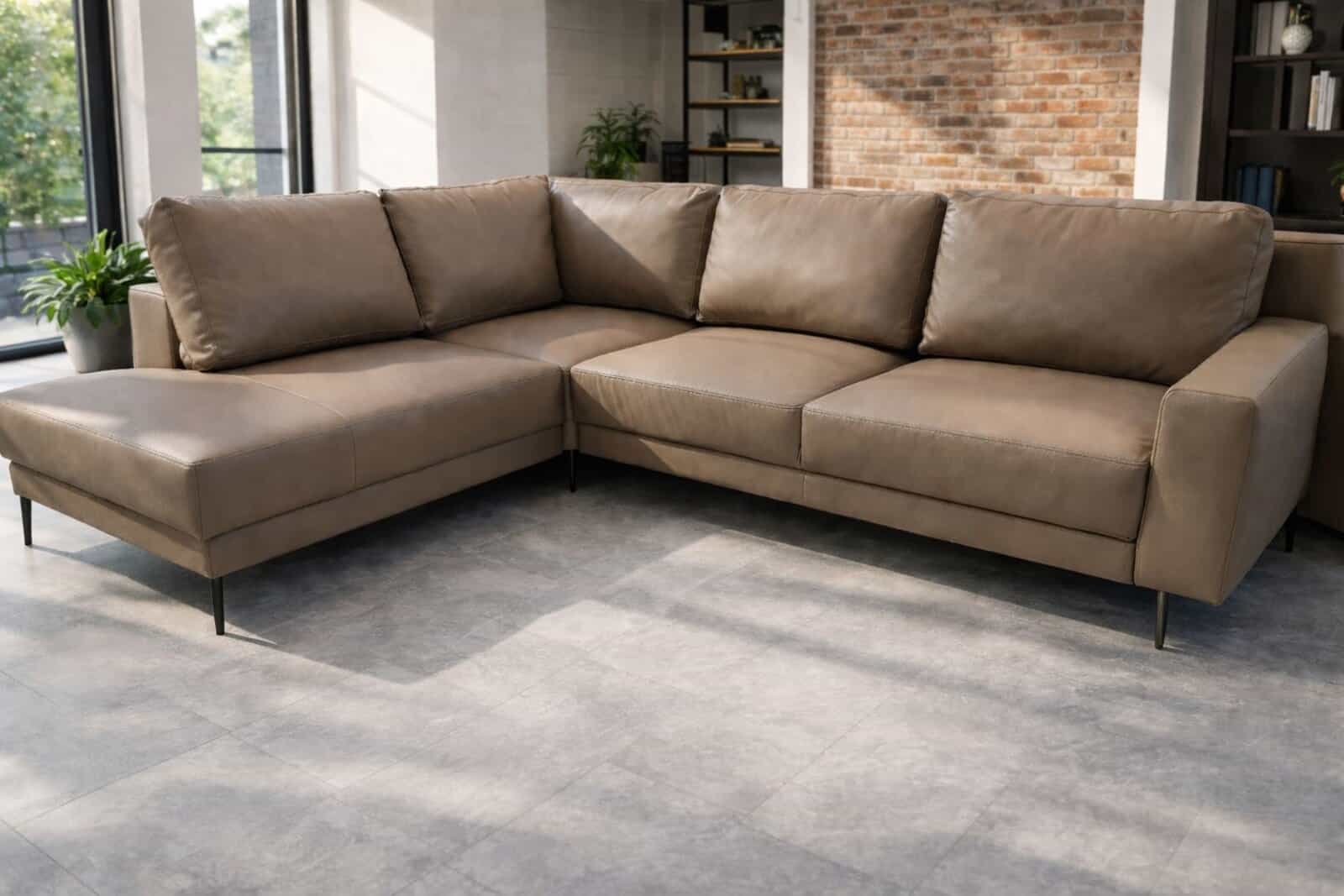 Narożnik Cloud nowoczesny na nóżkach bez funkcji skóra + eko meble DEKO