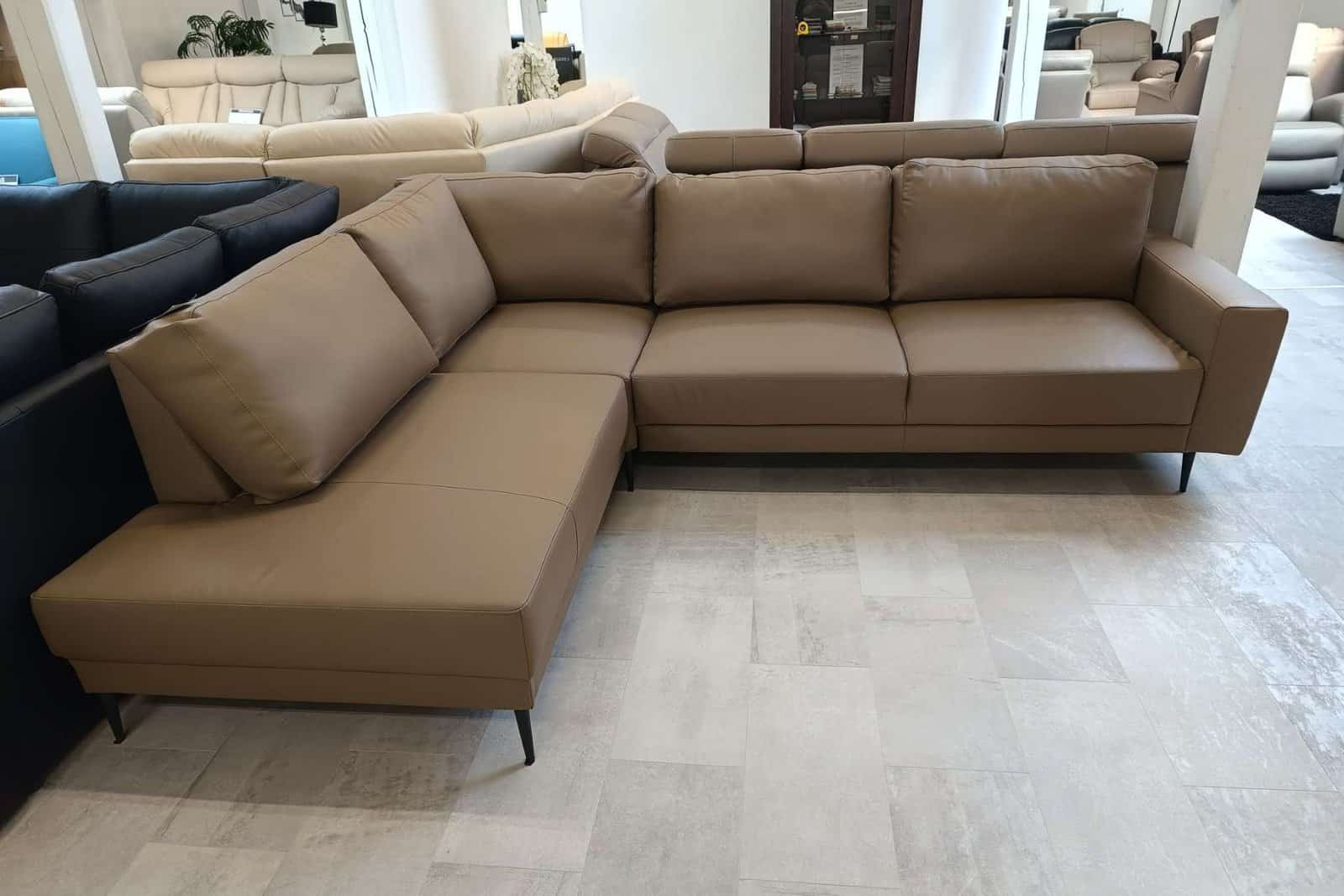 Narożnik Cloud nowoczesny na nóżkach bez funkcji skóra + eko meble DEKO