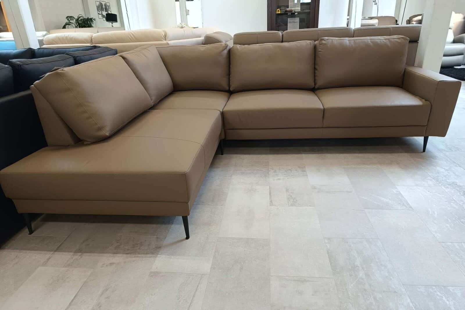 Narożnik Cloud nowoczesny na nóżkach bez funkcji skóra + eko meble DEKO