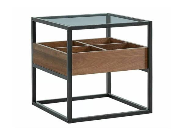 Harmony B ława nowoczesna drewno + stal kolor czarny nowoczesny Deko Meble