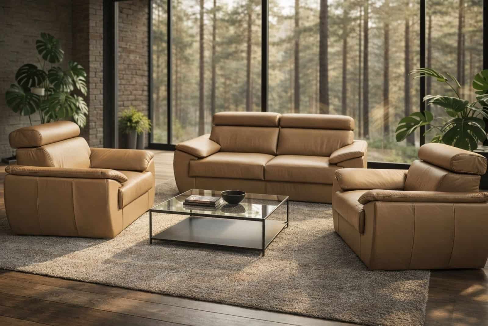 Komplet Monaco II z regulowanymi zagłówkami