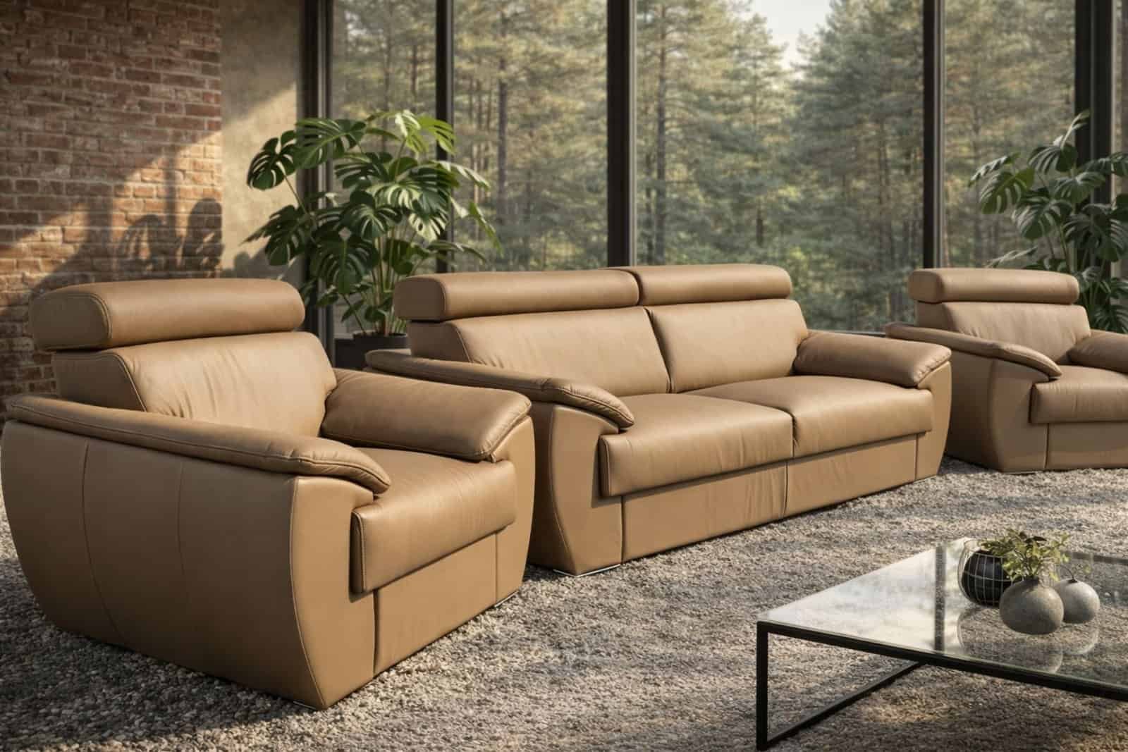 Komplet Monaco II z regulowanymi zagłówkami