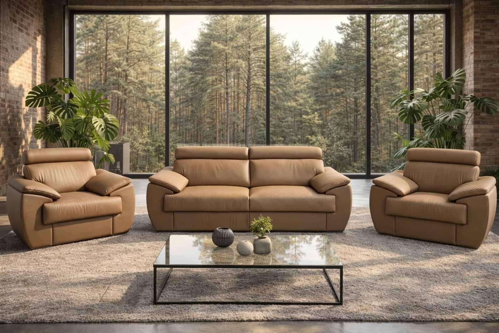 Komplet Monaco II z regulowanymi zagłówkami