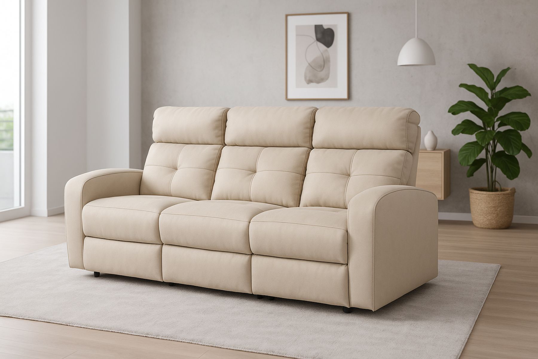 Model Vivo skóra naturalna lub tkanina kolor do wyboru Deko Meble funkcja spania, relaksu