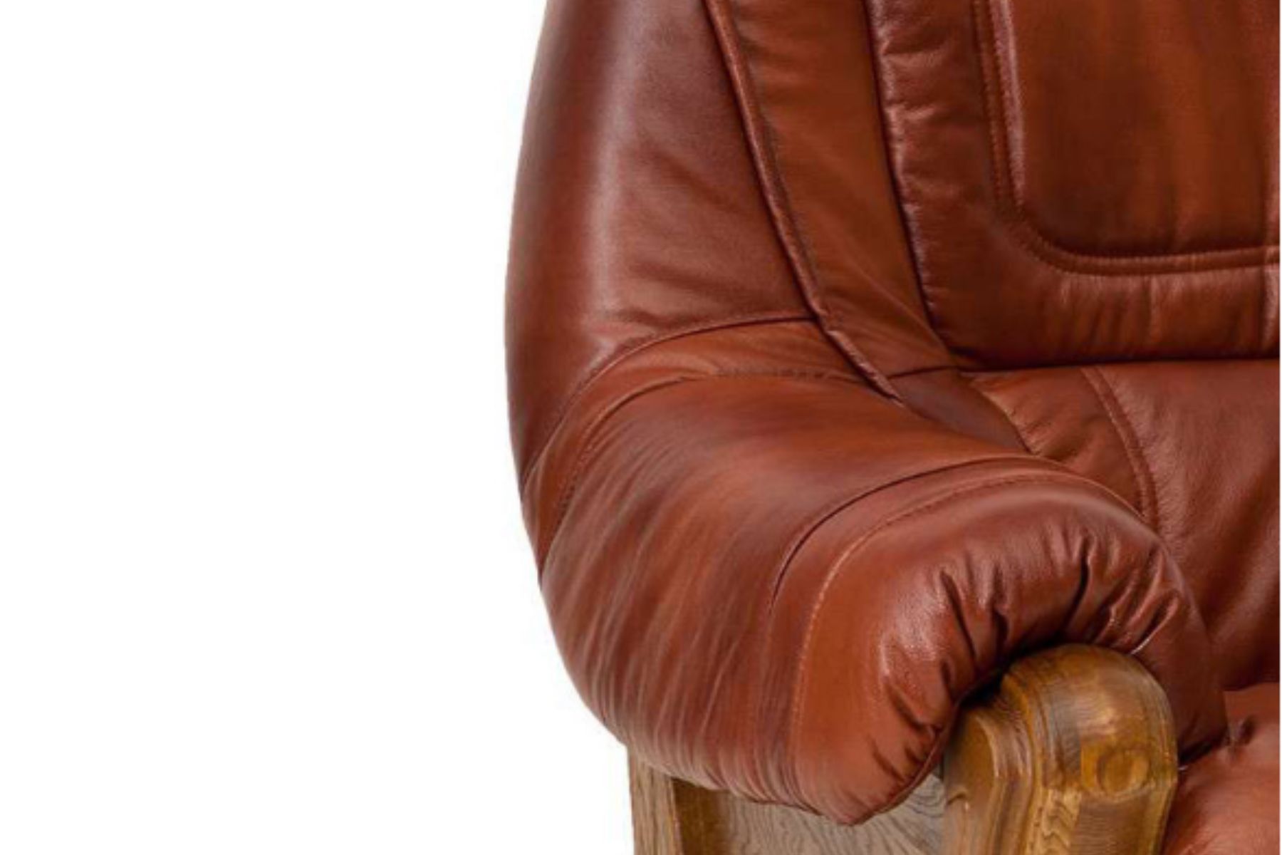 narożnik Aneta II skóra naturalna oraz stelaż dębowy styl ponadczasowy