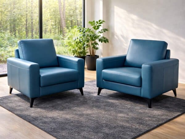 Komplet Vegas na wysokich nóżkach- wersalka i dwa fotele