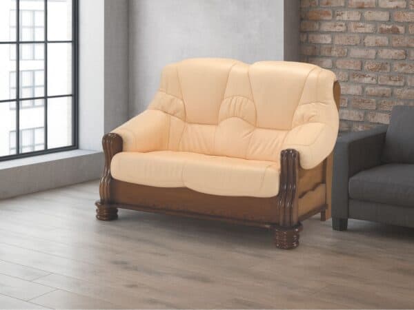 Adam Sofa 2os. Adam sofa 2 osobowa ze skóry naturalnej, funkcja spania, meble deko