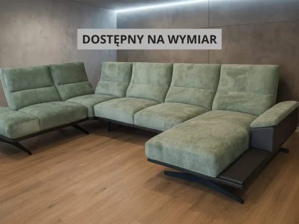 Narożnik Armani skóra lub tkanina nowoczesny wygląd