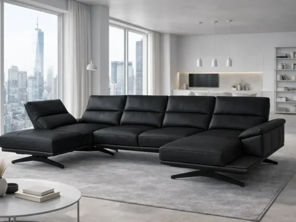 Narożnik Armani skóra lub tkanina nowoczesny wygląd