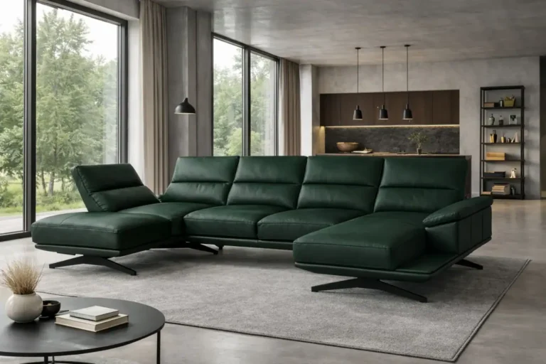 Narożnik Armani skóra lub tkanina nowoczesne meble do salonu