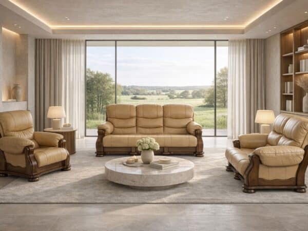 Cezar V (1) Model Cezar V skóra naturalna stelaż dębowy kolorystyka do wyboru MEBLE DEKO