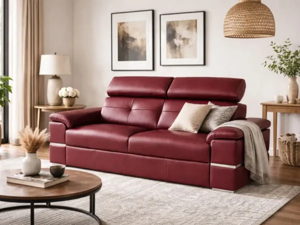 Elegancka sofa 2 osobowa Dante skóra naturalna 100% włoska - meble deko