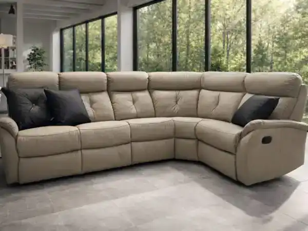 Lima Narożnik Lima skóra+eko, dwie funkcje relax, bardzo mięciutki