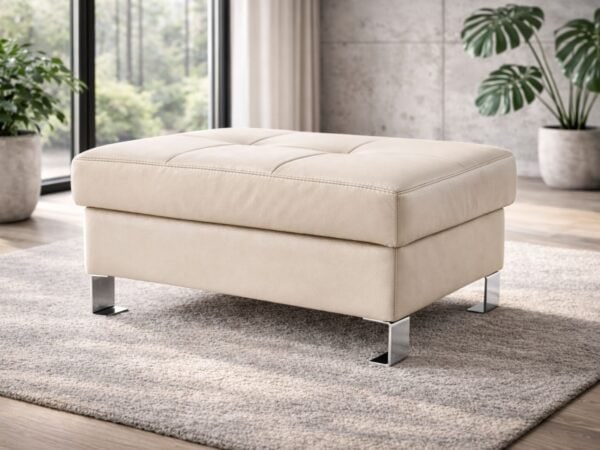 Pufa Etno Meble DEKO skóra naturalna nowoczesny designe