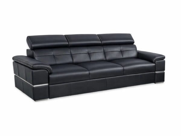Elegancja sofa 3 osobowa Dante skóra naturalna 100% włoska - meble deko