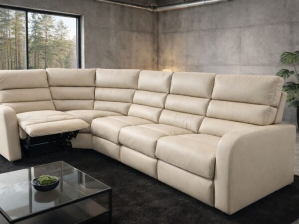 narożnik otto ze skóry + eko