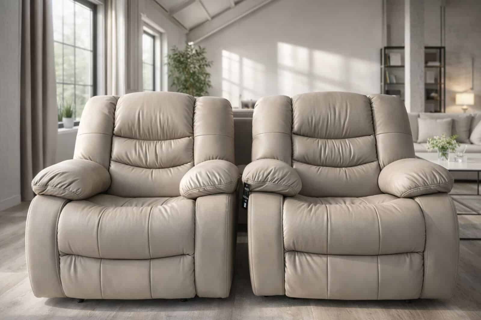 Regis komplet wypoczynkowy, skóra+eko, funkcja spania i funkcja relax