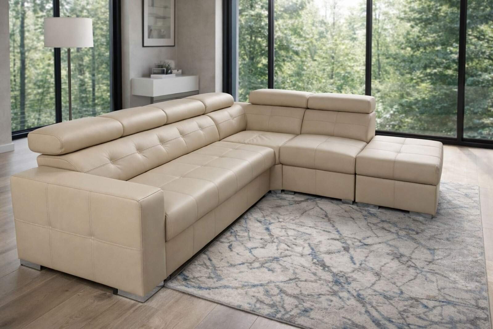 Narożnik Etna II regulowane zagłówki